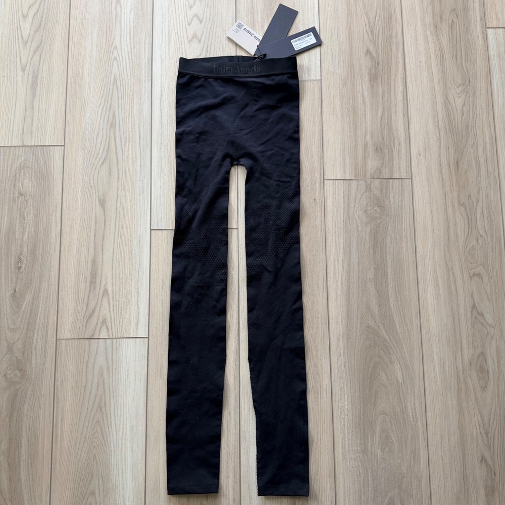 Palm Angels Seamless Leggings Women XS/S Black Performance